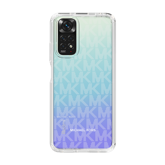 スリムプロテクションケース［ MICHAEL KORS - Signiture - Clear White ］