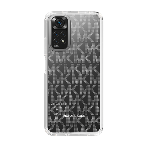 スリムプロテクションケース［ MICHAEL KORS - Signiture - Clear White ］