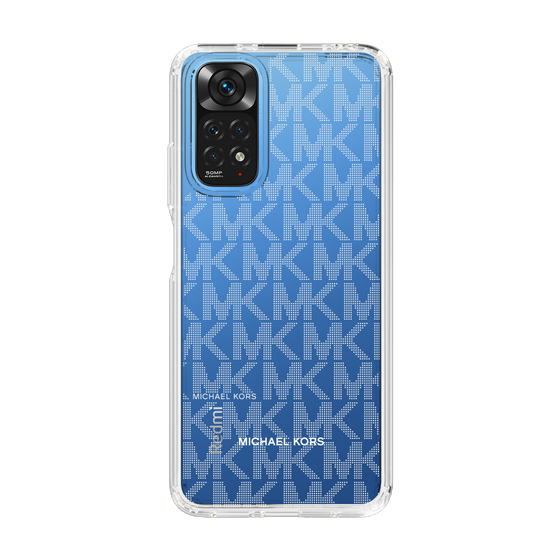 スリムプロテクションケース［ MICHAEL KORS - Signiture - Clear White ］