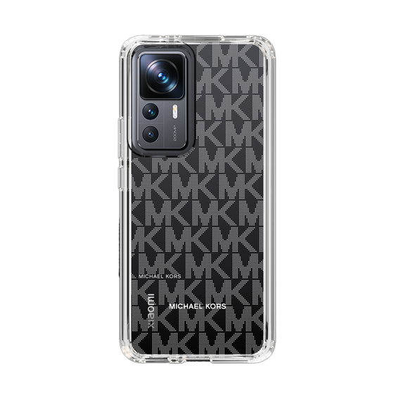 スリムプロテクションケース［ MICHAEL KORS - Signiture - Clear White ］