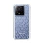 スリムプロテクションケース［ MICHAEL KORS - Signiture - Clear White ］