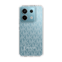 スリムプロテクションケース［ MICHAEL KORS - Signiture - Clear White ］