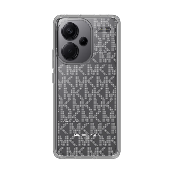 スリムプロテクションケース［ MICHAEL KORS - Signiture - Clear White ］