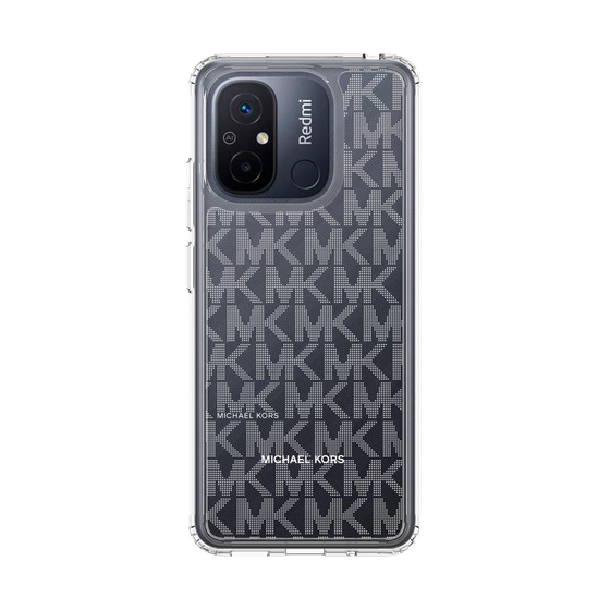 スリムプロテクションケース［ MICHAEL KORS - Signiture - Clear White ］