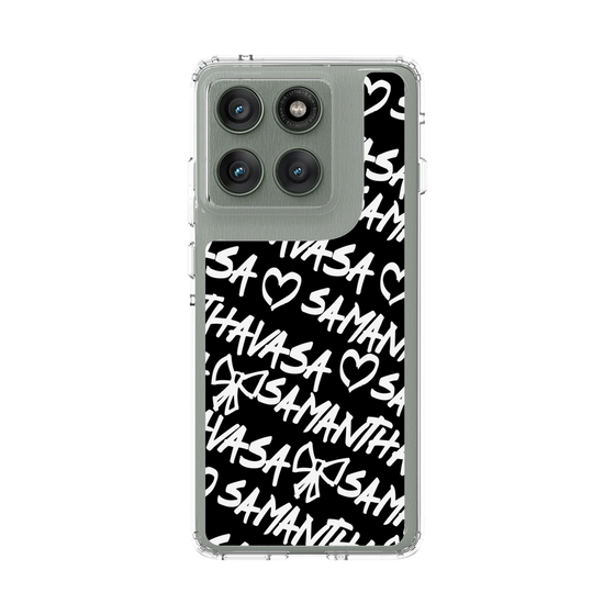 スリムプロテクションケース［ Samantha Thavasa - スクリッタ - ブラック ］