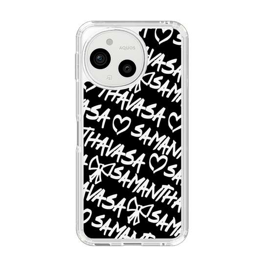 スリムプロテクションケース［ Samantha Thavasa - スクリッタ - ブラック ］