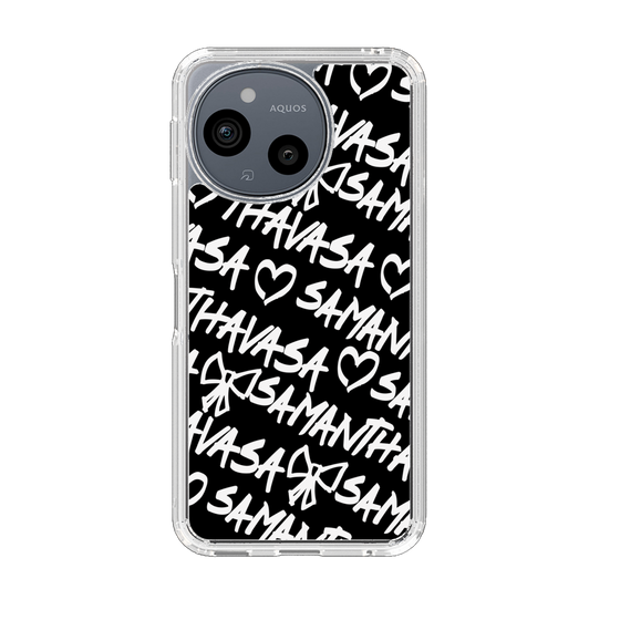 スリムプロテクションケース［ Samantha Thavasa - スクリッタ - ブラック ］