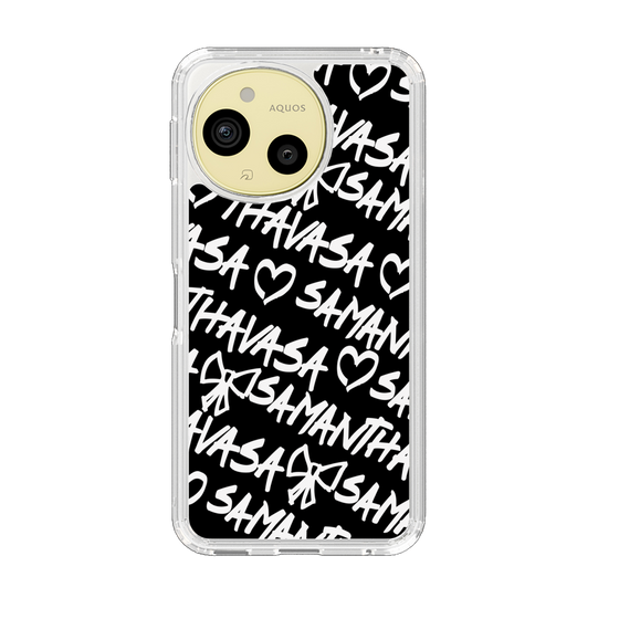 スリムプロテクションケース［ Samantha Thavasa - スクリッタ - ブラック ］