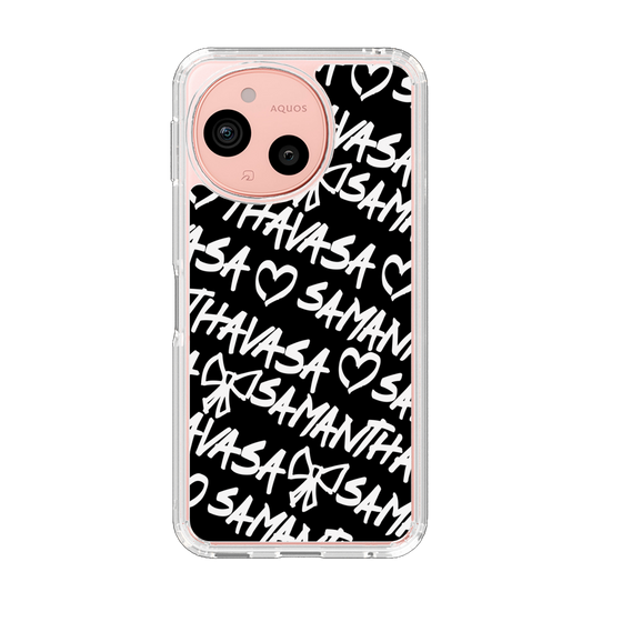 スリムプロテクションケース［ Samantha Thavasa - スクリッタ - ブラック ］