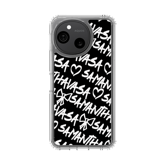 スリムプロテクションケース［ Samantha Thavasa - スクリッタ - ブラック ］