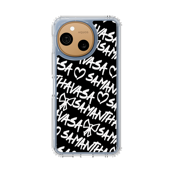 スリムプロテクションケース［ Samantha Thavasa - スクリッタ - ブラック ］