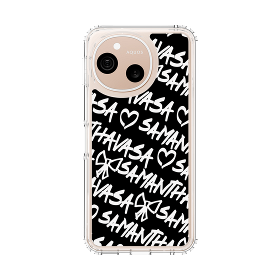 スリムプロテクションケース［ Samantha Thavasa - スクリッタ - ブラック ］