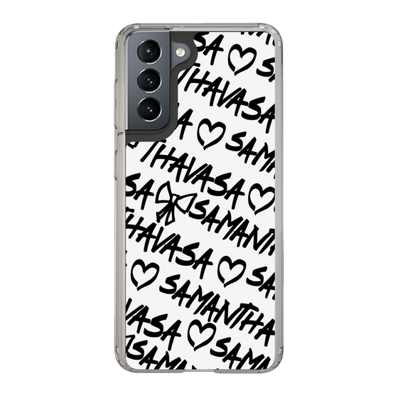 スリムプロテクションケース［ Samantha Thavasa - スクリッタ - ホワイト ］