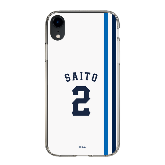 スリムプロテクションケース［ 埼玉西武ライオンズ- #2 SAITO - ホーム ］