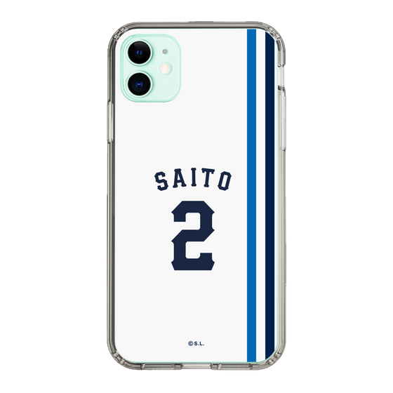 スリムプロテクションケース［ 埼玉西武ライオンズ- #2 SAITO - ホーム ］