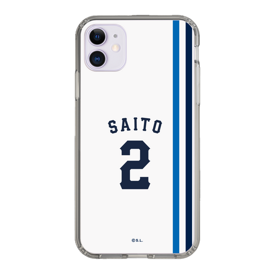 スリムプロテクションケース［ 埼玉西武ライオンズ- #2 SAITO - ホーム ］