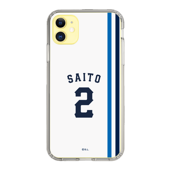 スリムプロテクションケース［ 埼玉西武ライオンズ- #2 SAITO - ホーム ］