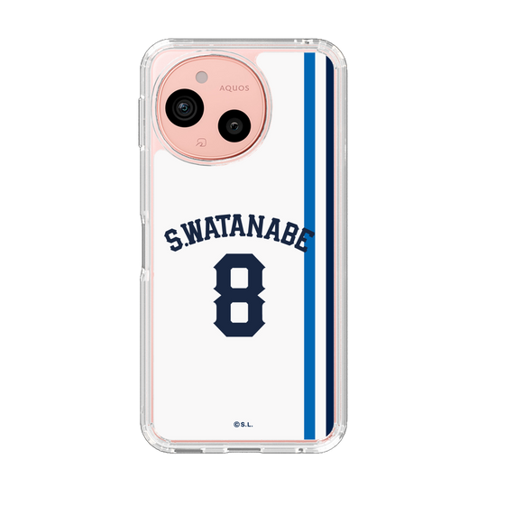 スリムプロテクションケース［ 埼玉西武ライオンズ- #8 WATANABE - ホーム ］
