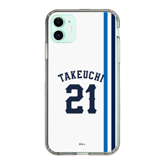 スリムプロテクションケース［ 埼玉西武ライオンズ- #21 TAKEUCHI - ホーム ］