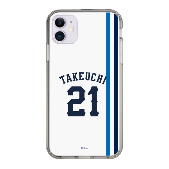 スリムプロテクションケース［ 埼玉西武ライオンズ- #21 TAKEUCHI - ホーム ］