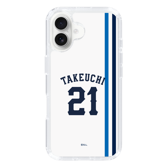 スリムプロテクションケース［ 埼玉西武ライオンズ- #21 TAKEUCHI - ホーム ］
