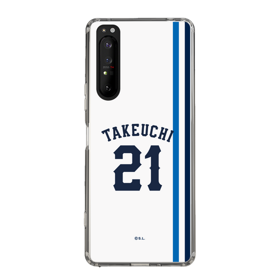 スリムプロテクションケース［ 埼玉西武ライオンズ- #21 TAKEUCHI - ホーム ］