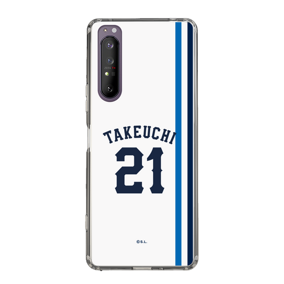 スリムプロテクションケース［ 埼玉西武ライオンズ- #21 TAKEUCHI - ホーム ］