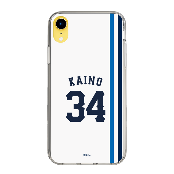 スリムプロテクションケース［ 埼玉西武ライオンズ- #34 KAINO - ホーム ］