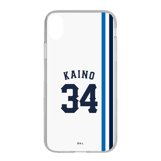 スリムプロテクションケース［ 埼玉西武ライオンズ- #34 KAINO - ホーム ］