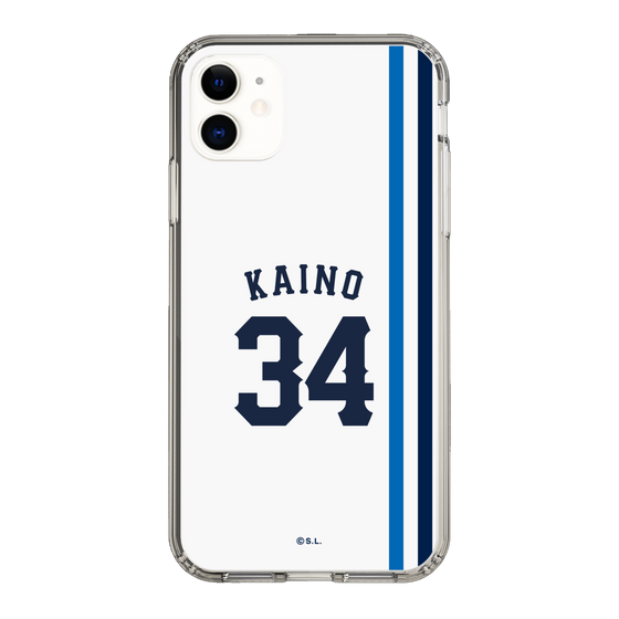 スリムプロテクションケース［ 埼玉西武ライオンズ- #34 KAINO - ホーム ］