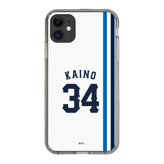 スリムプロテクションケース［ 埼玉西武ライオンズ- #34 KAINO - ホーム ］