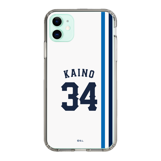 スリムプロテクションケース［ 埼玉西武ライオンズ- #34 KAINO - ホーム ］