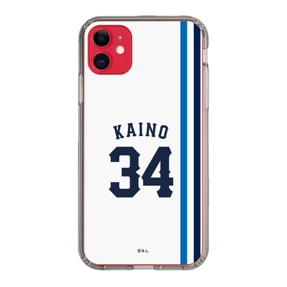 スリムプロテクションケース［ 埼玉西武ライオンズ- #34 KAINO - ホーム ］