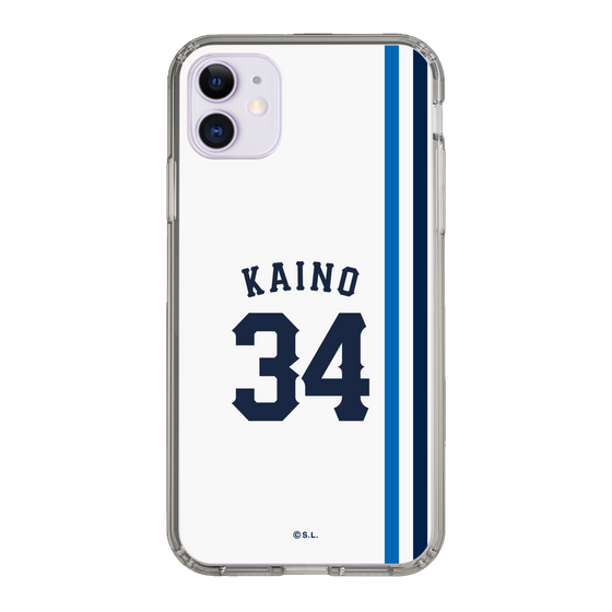 スリムプロテクションケース［ 埼玉西武ライオンズ- #34 KAINO - ホーム ］