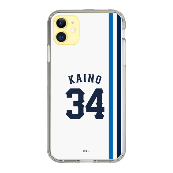 スリムプロテクションケース［ 埼玉西武ライオンズ- #34 KAINO - ホーム ］