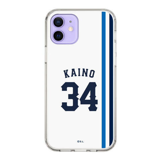 スリムプロテクションケース［ 埼玉西武ライオンズ- #34 KAINO - ホーム ］