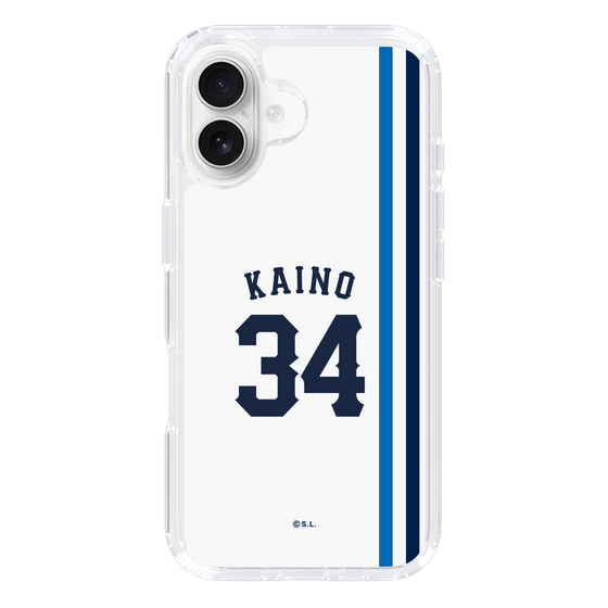 スリムプロテクションケース［ 埼玉西武ライオンズ- #34 KAINO - ホーム ］
