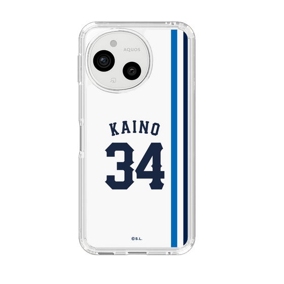 スリムプロテクションケース［ 埼玉西武ライオンズ- #34 KAINO - ホーム ］
