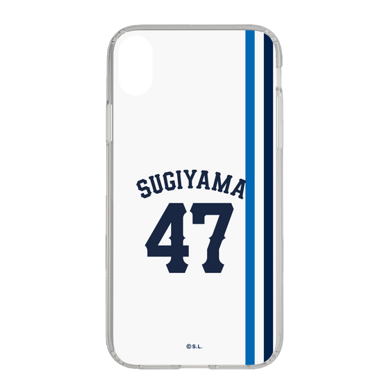 スリムプロテクションケース［ 埼玉西武ライオンズ- #47 SUGIYAMA - ホーム ］