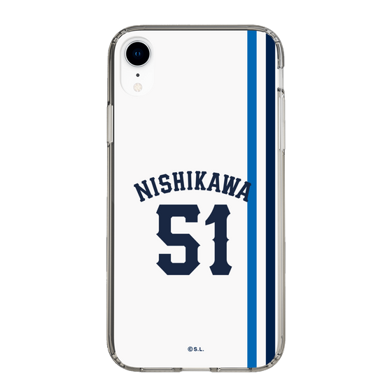 スリムプロテクションケース［ 埼玉西武ライオンズ- #51 NISHIKAWA - ホーム ］