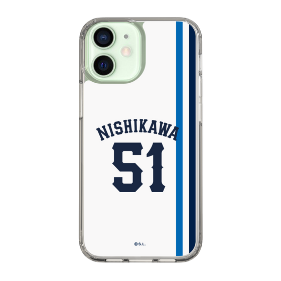 スリムプロテクションケース［ 埼玉西武ライオンズ- #51 NISHIKAWA - ホーム ］