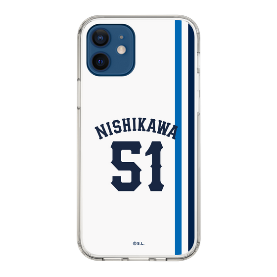 スリムプロテクションケース［ 埼玉西武ライオンズ- #51 NISHIKAWA - ホーム ］