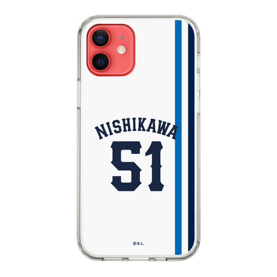 スリムプロテクションケース［ 埼玉西武ライオンズ- #51 NISHIKAWA - ホーム ］