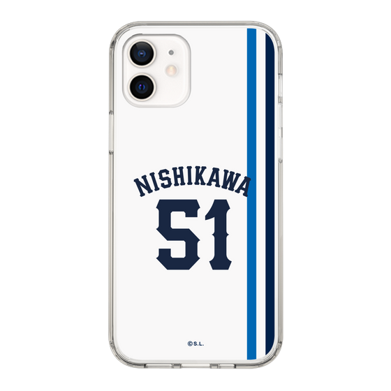 スリムプロテクションケース［ 埼玉西武ライオンズ- #51 NISHIKAWA - ホーム ］