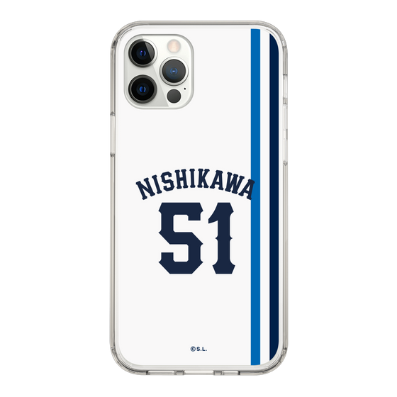 スリムプロテクションケース［ 埼玉西武ライオンズ- #51 NISHIKAWA - ホーム ］