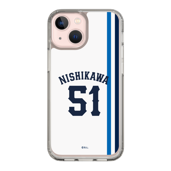 スリムプロテクションケース［ 埼玉西武ライオンズ- #51 NISHIKAWA - ホーム ］