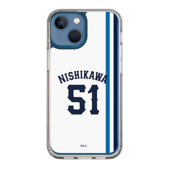 スリムプロテクションケース［ 埼玉西武ライオンズ- #51 NISHIKAWA - ホーム ］