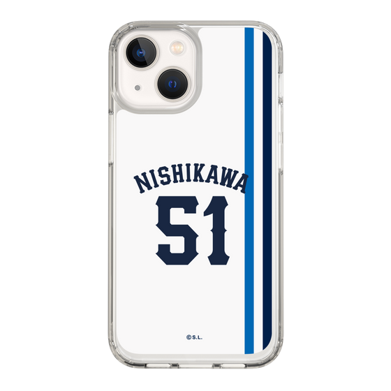 スリムプロテクションケース［ 埼玉西武ライオンズ- #51 NISHIKAWA - ホーム ］