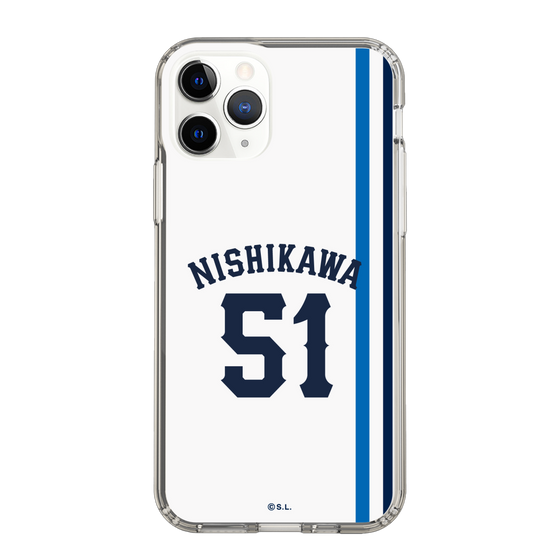 スリムプロテクションケース［ 埼玉西武ライオンズ- #51 NISHIKAWA - ホーム ］