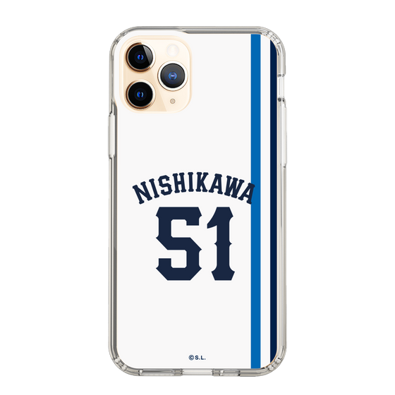 スリムプロテクションケース［ 埼玉西武ライオンズ- #51 NISHIKAWA - ホーム ］